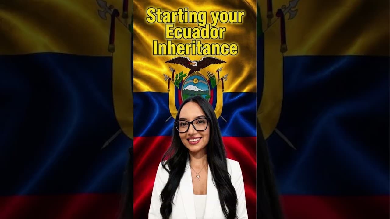 Start Your Inheritance in Ecuador. Successions Lawyer. Ecuadorian Probate Law Firm. #money #news